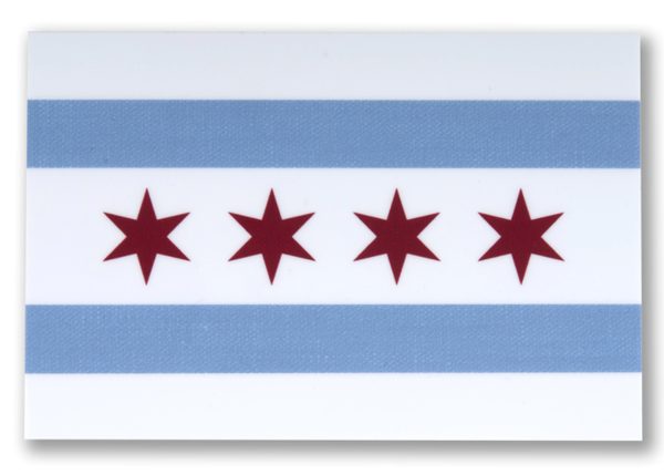 Chicago Flag Sticker 