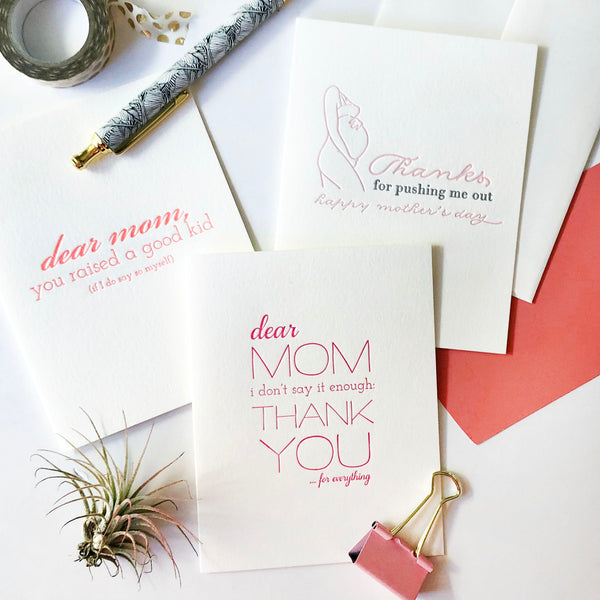 Mom Kid Card - Steel Petal Press