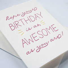 Birthday Awesome Card