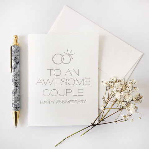Awesome Couple Anniversary - Steel Petal Press