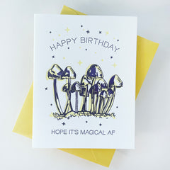 Magical Mushroom Birthday Card