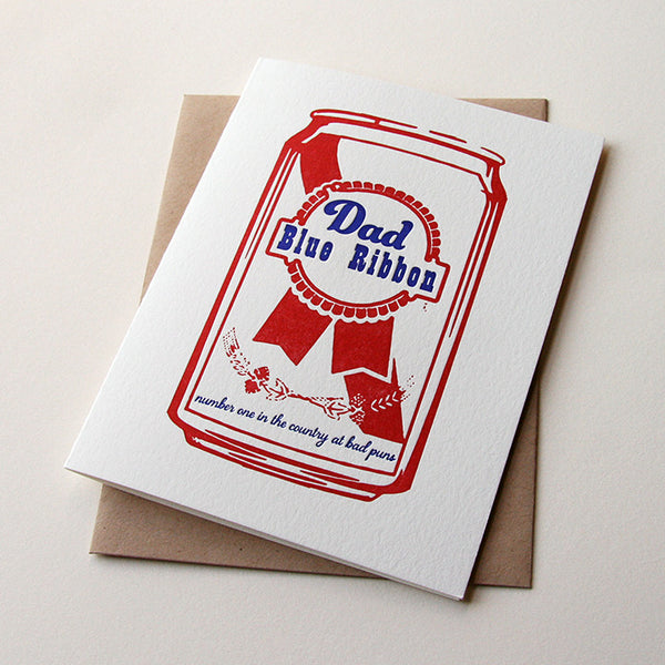 Blue Ribbon Dad - Steel Petal Press