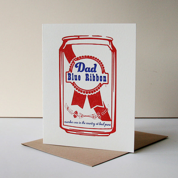 Blue Ribbon Dad - Steel Petal Press