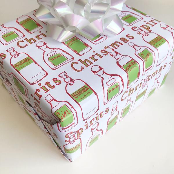 Christmas Spirits Wrap - Steel Petal Press