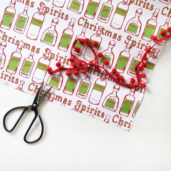 Christmas Spirits Wrap - Steel Petal Press