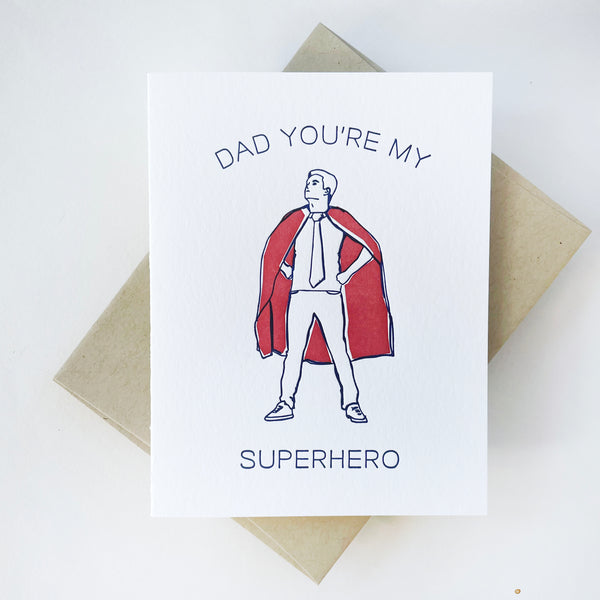 Superhero Dad Card