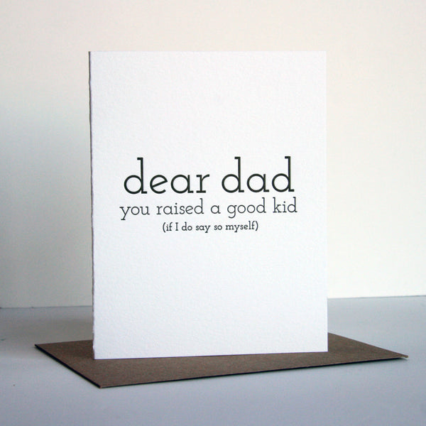 Dad Kid Card - Steel Petal Press