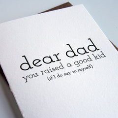 Dad Kid Card