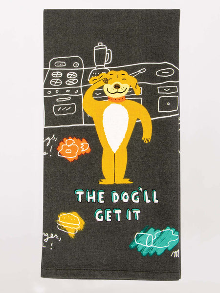 Dish Towel: The Dog'll Get It - Steel Petal Press