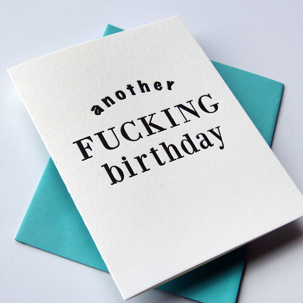 Fucking Bday card - Steel Petal Press