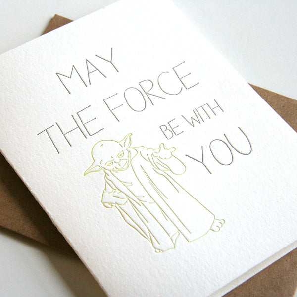 The Force Card - Steel Petal Press