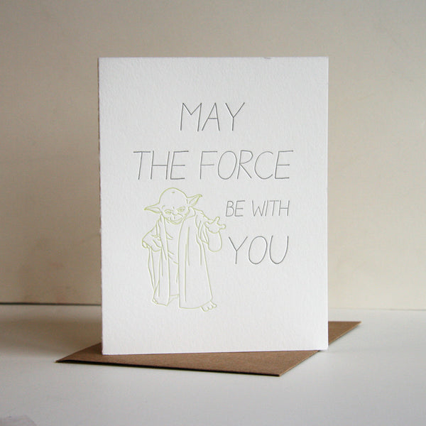 The Force Card - Steel Petal Press