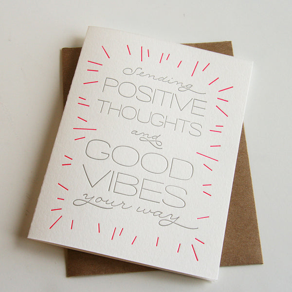 Good Vibes Card - Steel Petal Press
