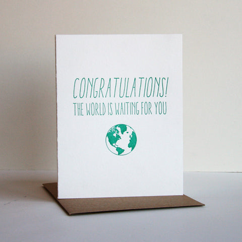 Congrats Grad Card - Steel Petal Press
