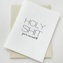 Holy Shit Married Card