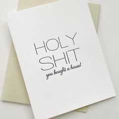 Holy Shit House Card