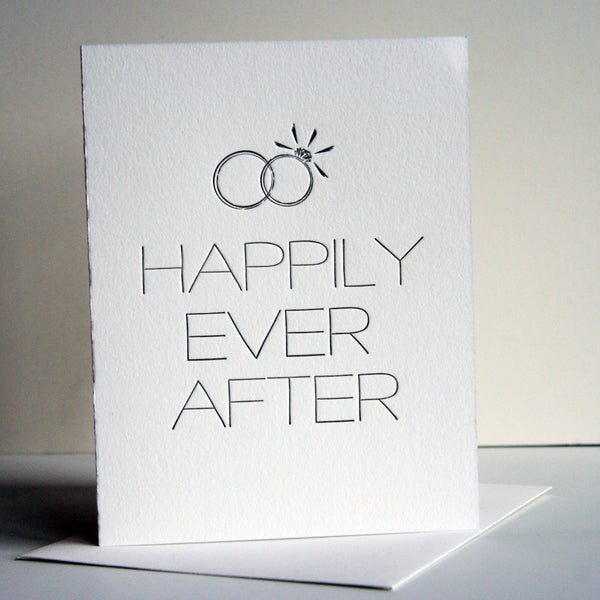 Happily Man and Wife Card - Steel Petal Press