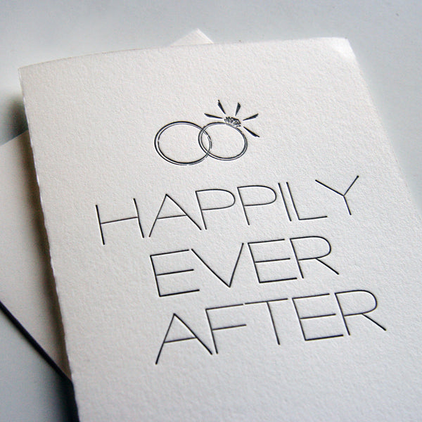 Happily Man and Wife Card - Steel Petal Press