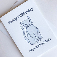 FanCATstic Birthday Card