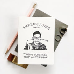 Marriage Advice RBG Card