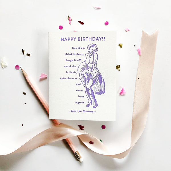 Marilyn Monroe Birthday - Steel Petal Press