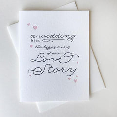 Wedding Love Story Card