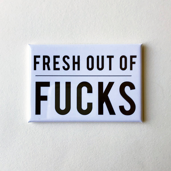 Fresh Fucks Typographic Fridge Magnet