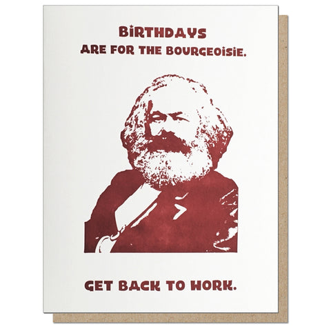 Bourgeoisie Birthday Card 