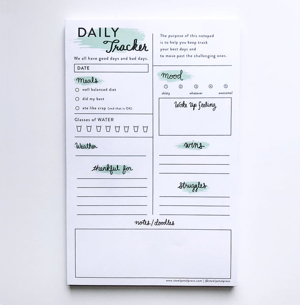 Mint Daily Tracker – Steel Petal Press