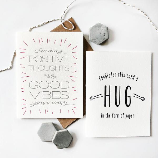 Paper Hug Card - Steel Petal Press
