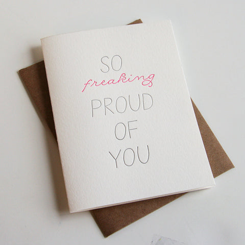 So Proud Card - Steel Petal Press