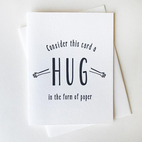 Paper Hug Card - Steel Petal Press