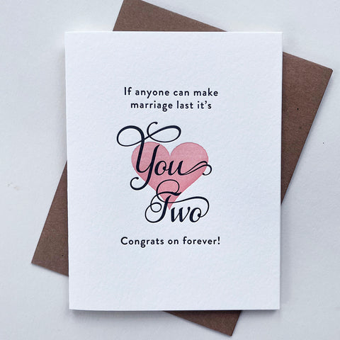 You Two Congrats Card