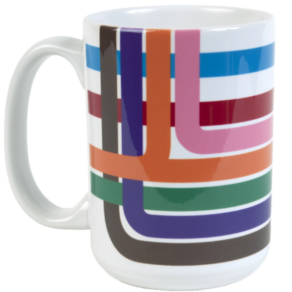 Chicago Loop Train Stripe Mug