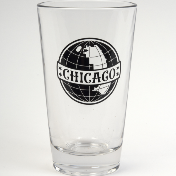 Chicago Globe Pint Glass 