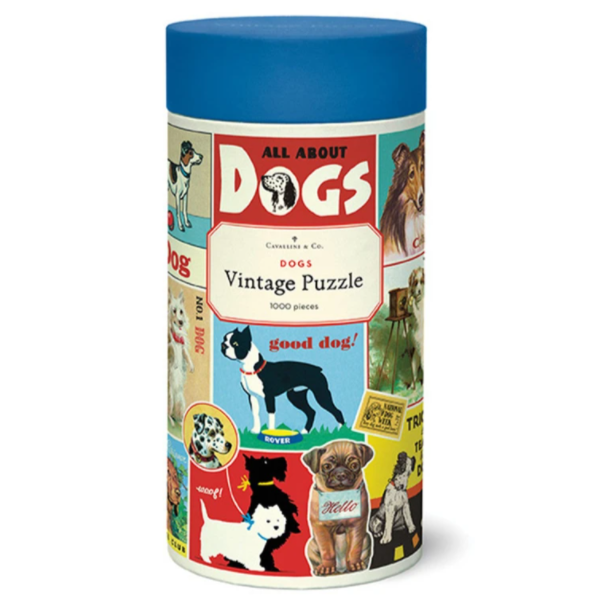 Dogs Vintage Puzzle Steel Petal Press