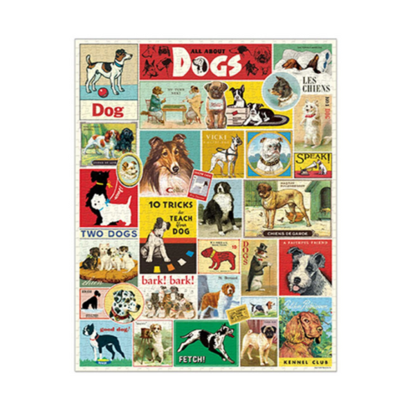 All About Dogs Vintage 1000 Piece Puzzle