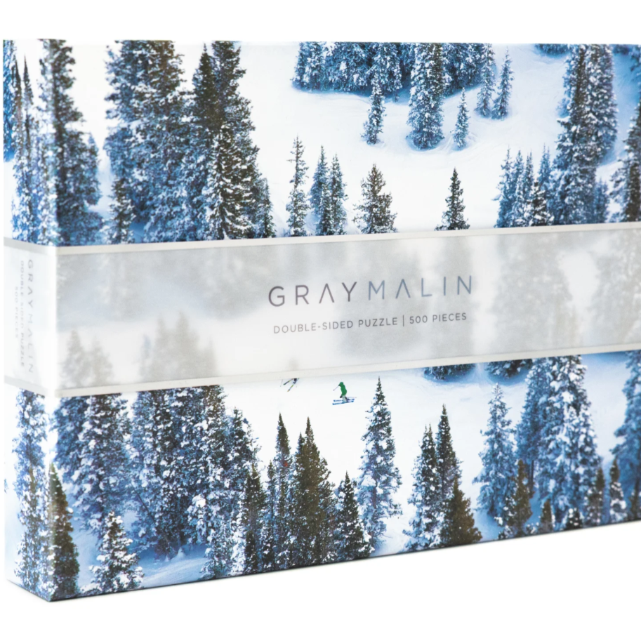 Gray Malin Winter Wonderland Forrest Double Sided Puzzle