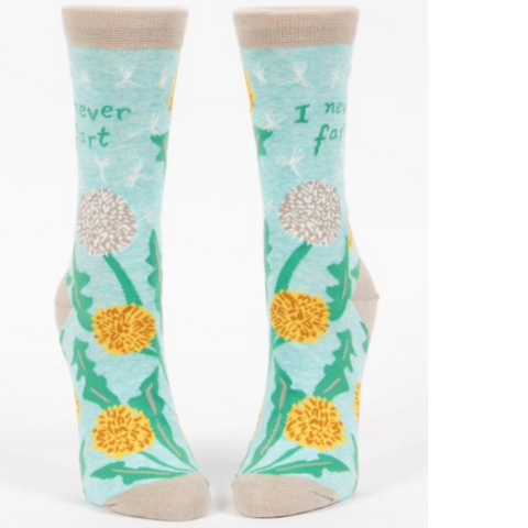 Womens Crew Socks - I Never Fart