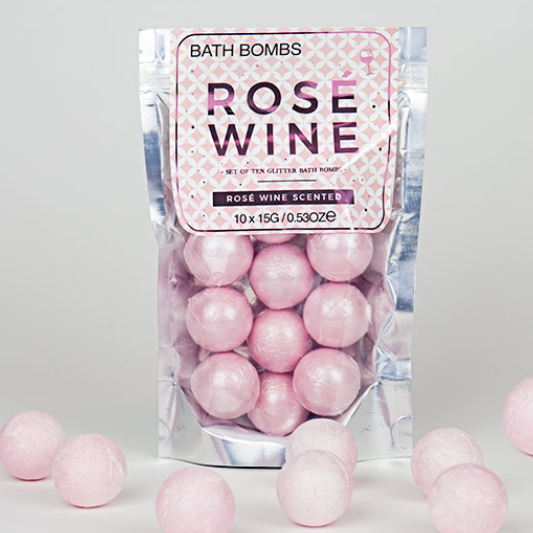 Rose Wine Bath Bombs