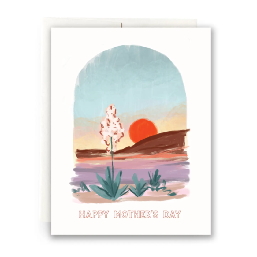 Happy Mothers Day Desert Flower Card 