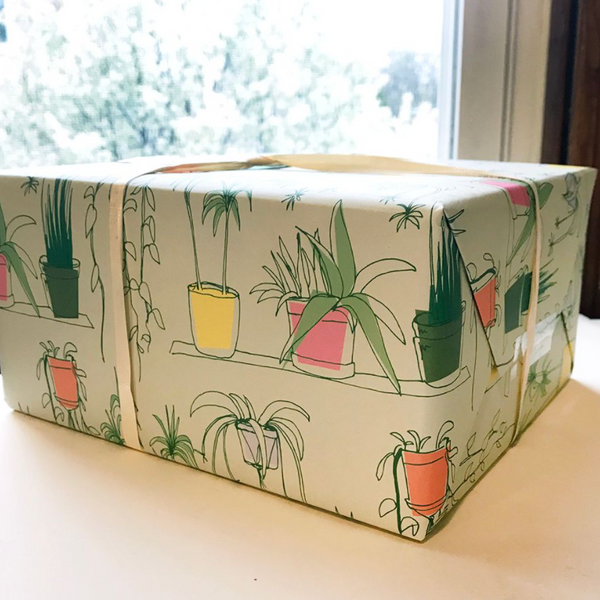 Wrapping paper - House Plants
