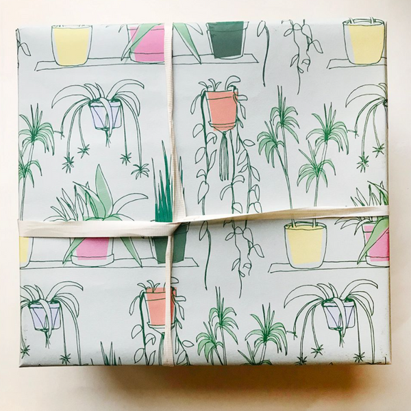 House Plants Gift Wrap