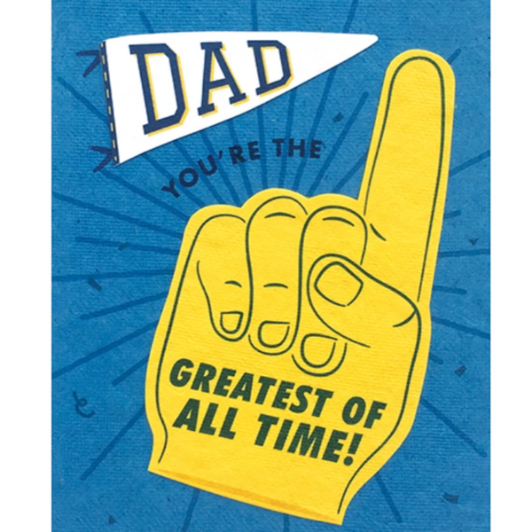 Dad You're The Greatest Of All Time Card