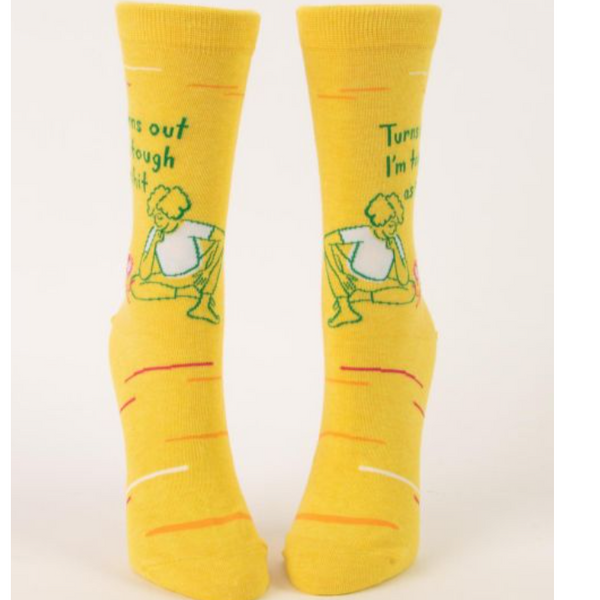 Womens Crew Socks - Tough As Shit
