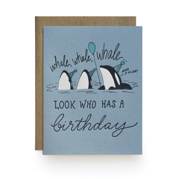 Whale Birthday Card