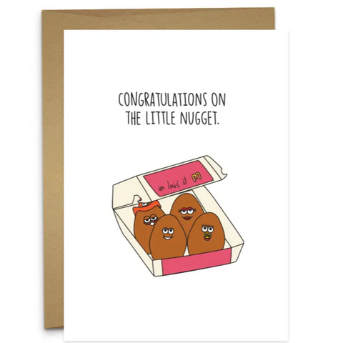 Congratulations On The Little Nugget Card