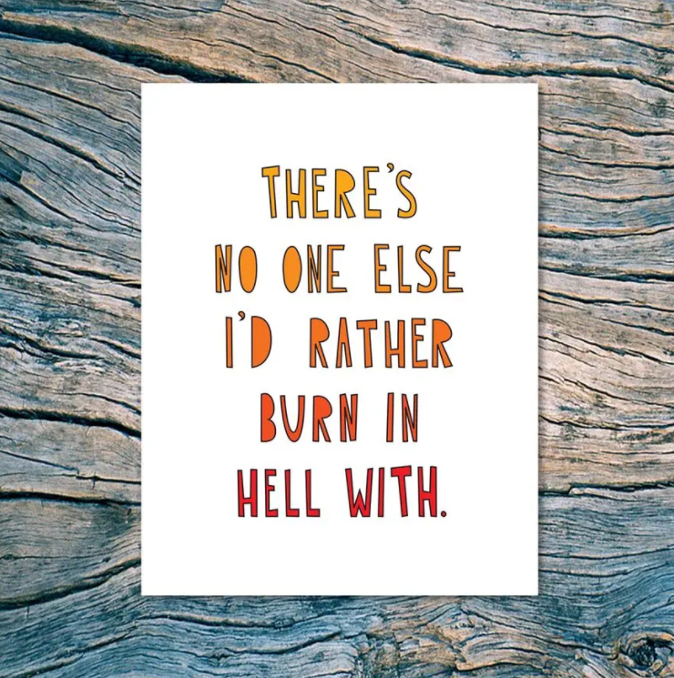 Burn In Hell Card
