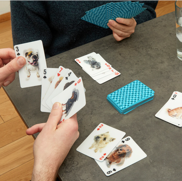 3D Dog Playing Cards