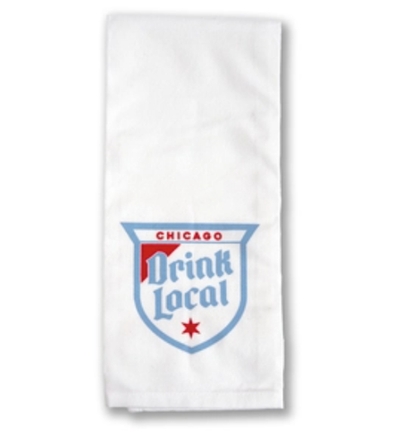 Drink Local Chicago Dish Towel